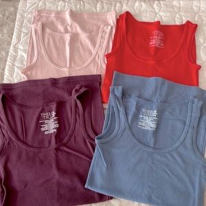 Time and tru set of 4 tank tops